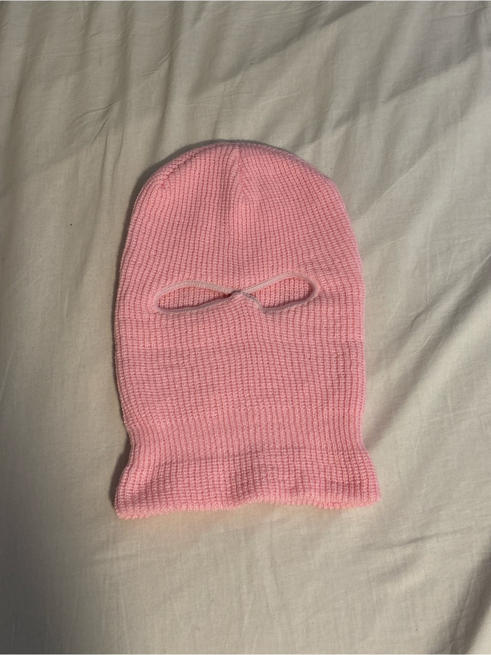 Pink Knit Balaclava Mask - Brand: